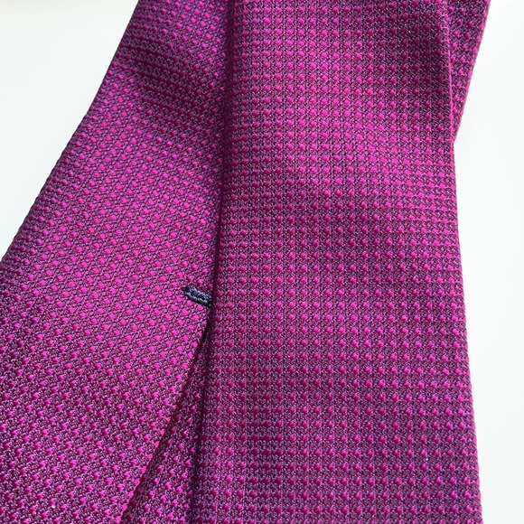 Massimo Dutti dark purple slim tie new Italy - Picture 4 of 4